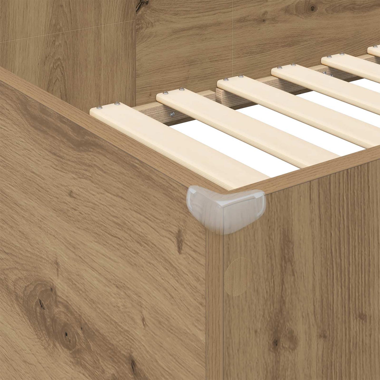 vidaXL Etagenbettgestell mit Schreibtisch Artisan-Eiche 75 x 190 cm