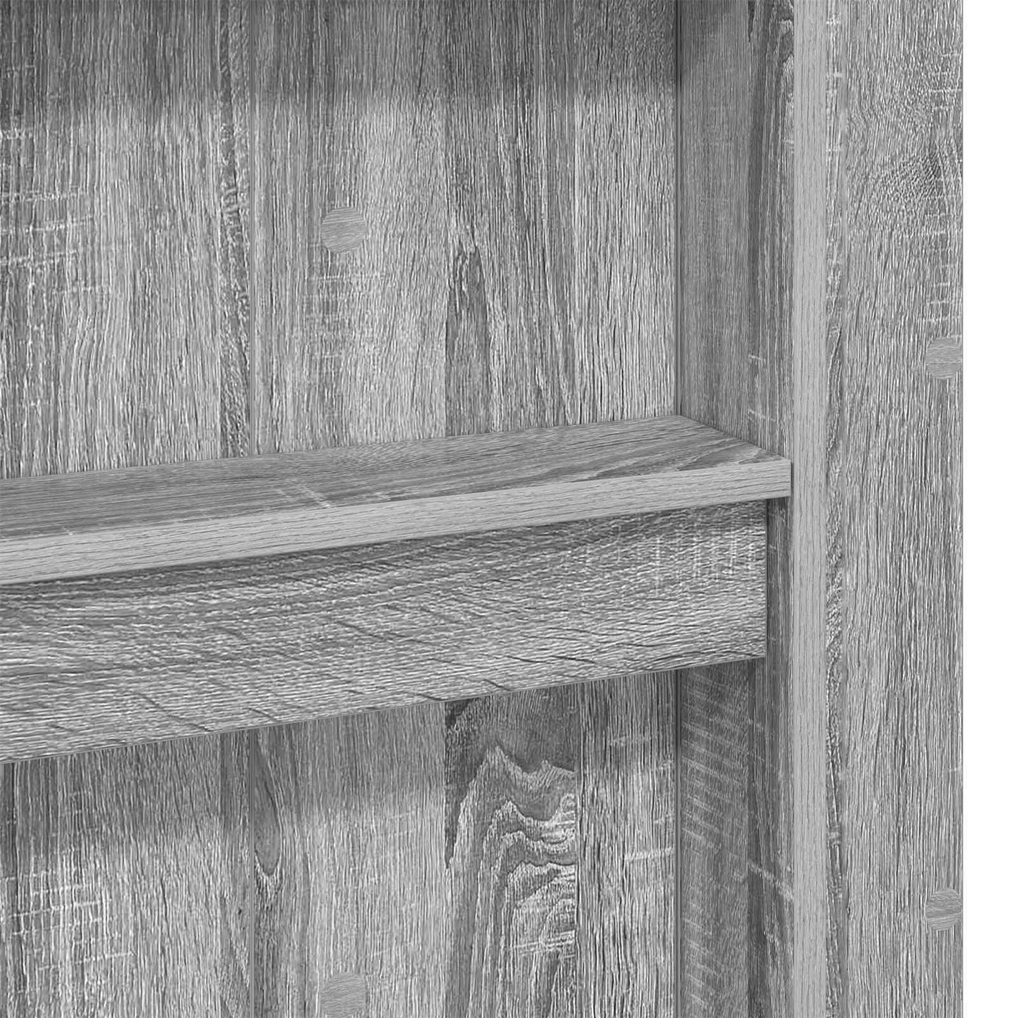 Etagenbettgestell mit Schreibtisch Graues Sonoma 90 x 190 cm