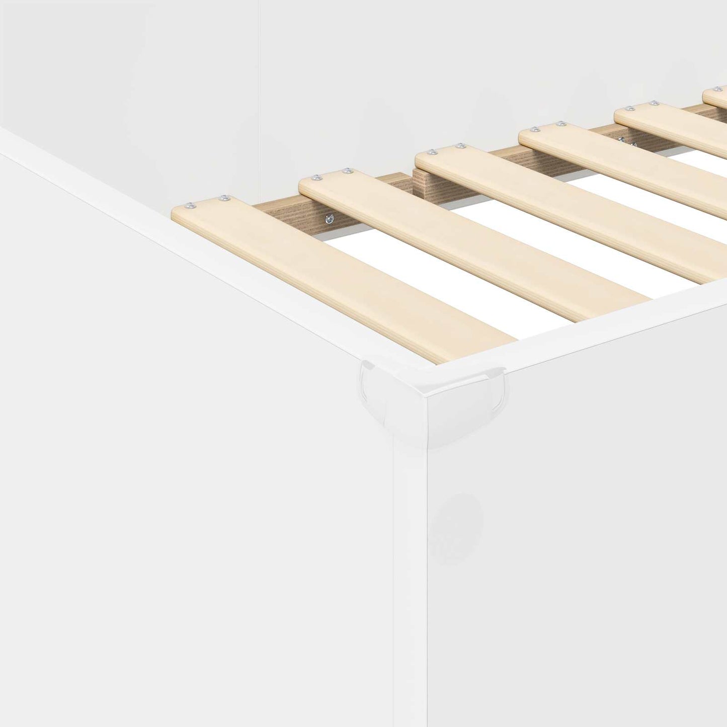 vidaXL Etagenbettgestell mit Schreibtisch Weiß 90 x 200 cm