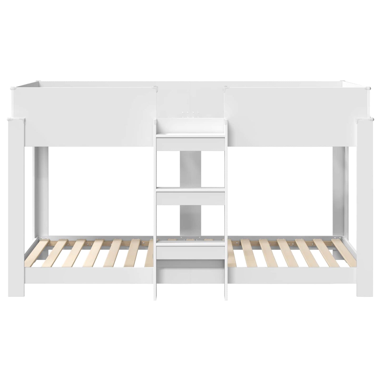 vidaXL Etagenbett für Kinder Weiß 100 x 200 cm Holzwerkstoff