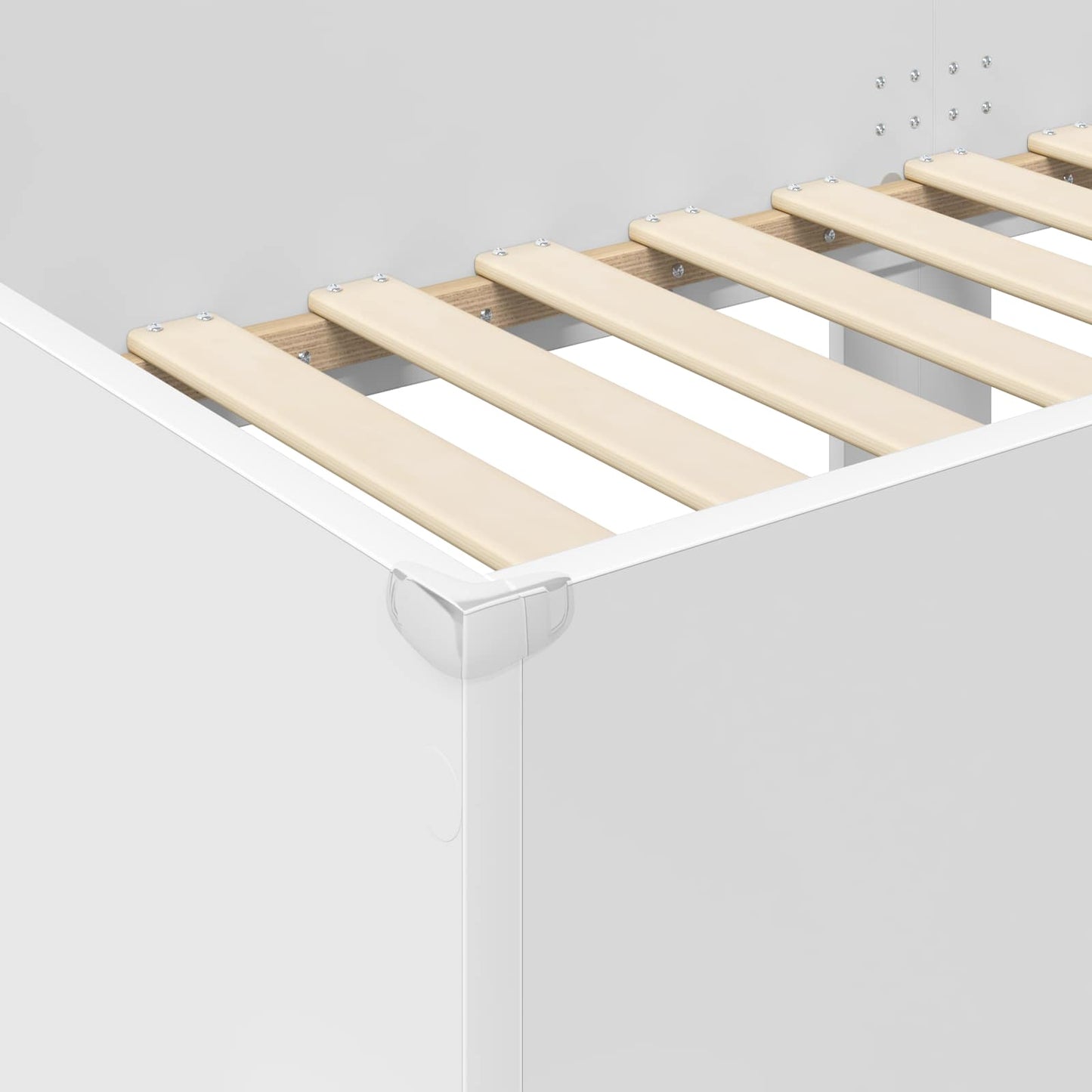vidaXL Etagenbett für Kinder Weiß 90 x 200 cm Holzwerkstoff