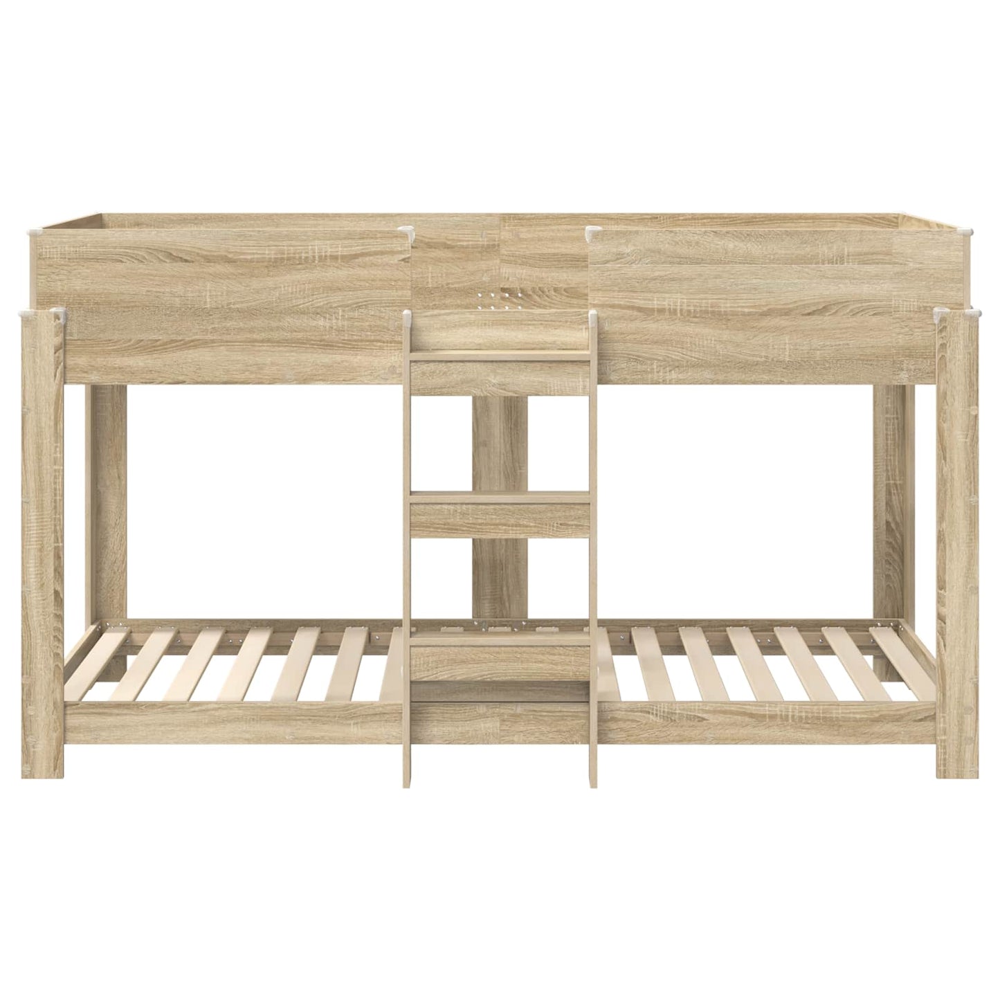 vidaXL Etagenbett für Kinder Sonoma-Eiche 90 x 200 cm Holzwerkstoff