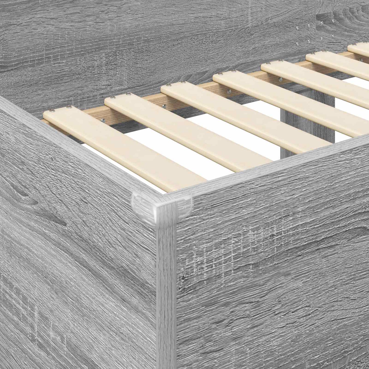 vidaXL Etagenbett für Kinder Graues Sonoma 90 x 200 cm Holzwerkstoff