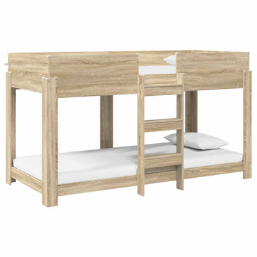 vidaXL Etagenbett für Kinder Sonoma-Eiche 100 x 190 cm Holzwerkstoff