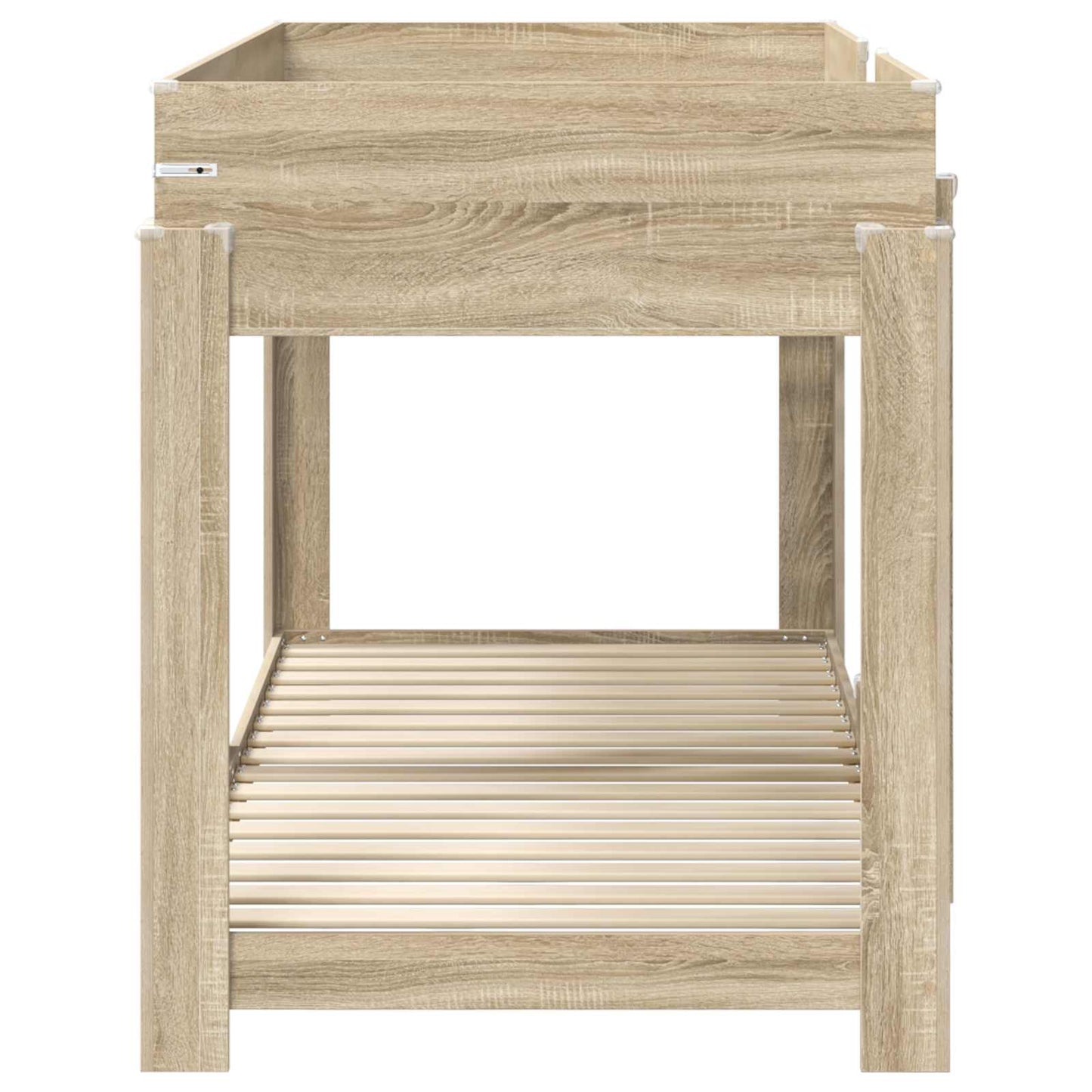 vidaXL Etagenbett für Kinder Sonoma-Eiche 100 x 190 cm Holzwerkstoff