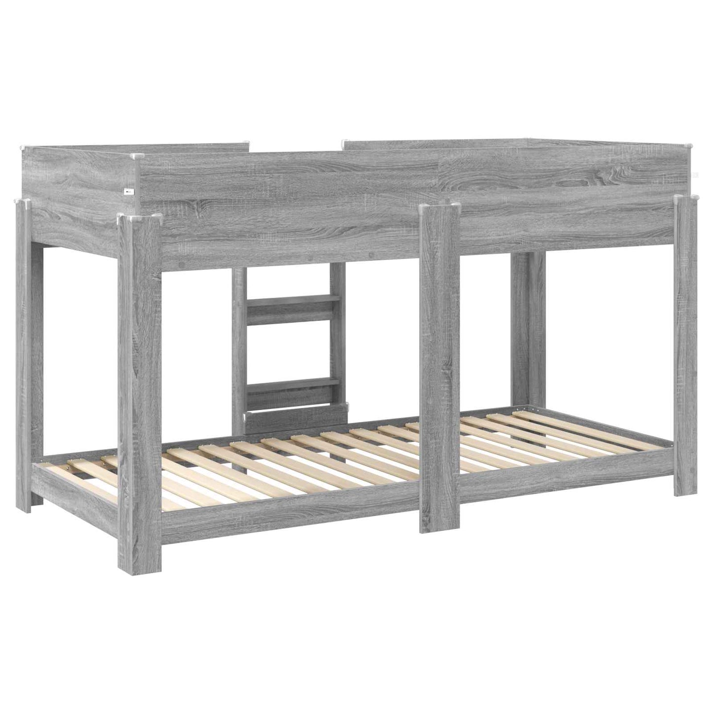 vidaXL Etagenbett für Kinder Graues Sonoma 100 x 190 cm Holzwerkstoff