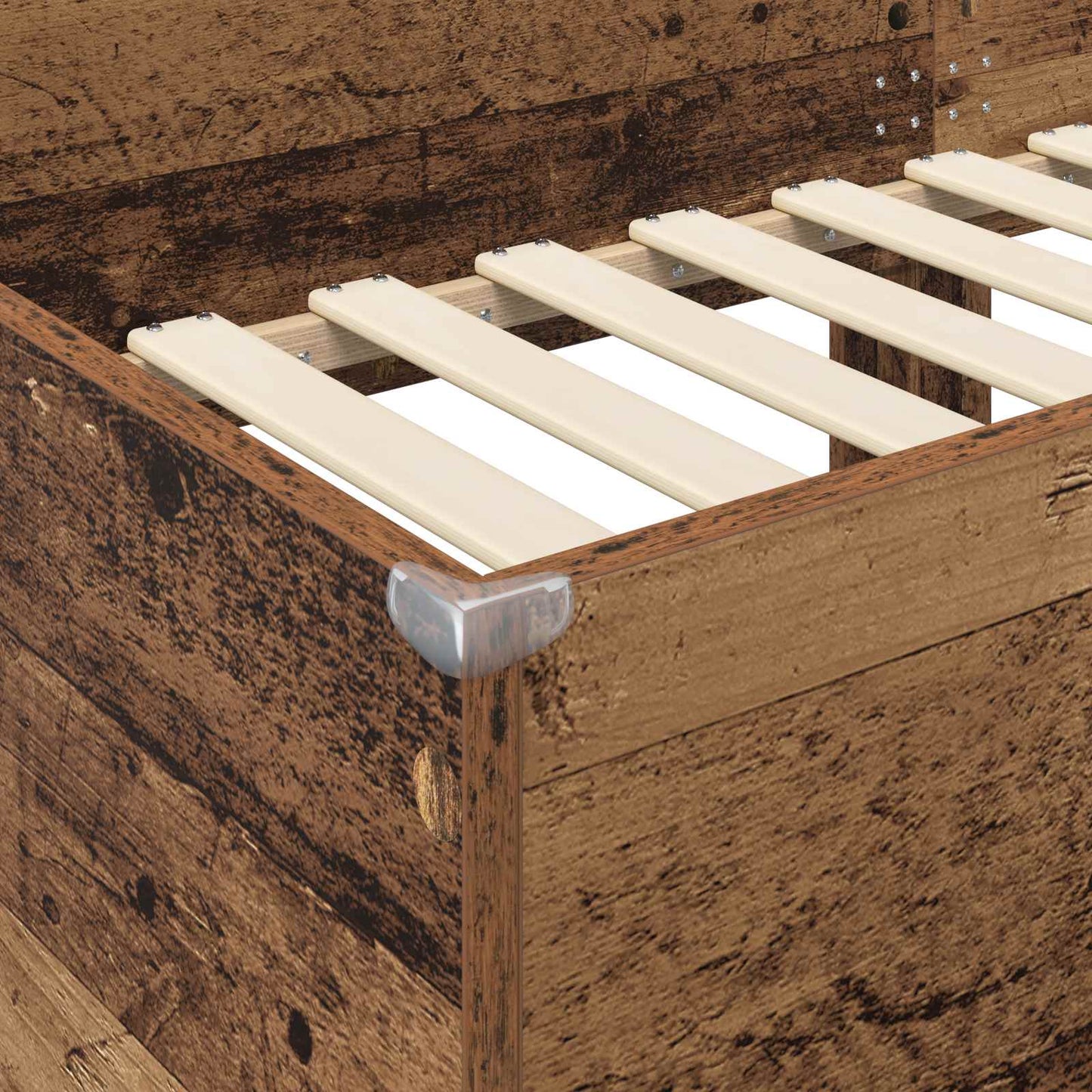 vidaXL Etagenbett für Kinder Altholz 100 x 190 cm Holzwerkstoff