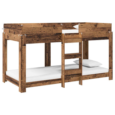 vidaXL Etagenbett für Kinder Altholz 100 x 190 cm Holzwerkstoff