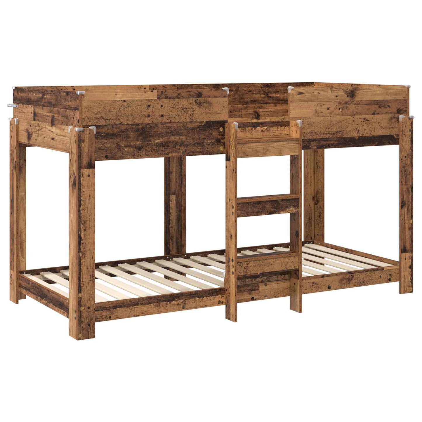 vidaXL Etagenbett für Kinder Altholz 100 x 190 cm Holzwerkstoff