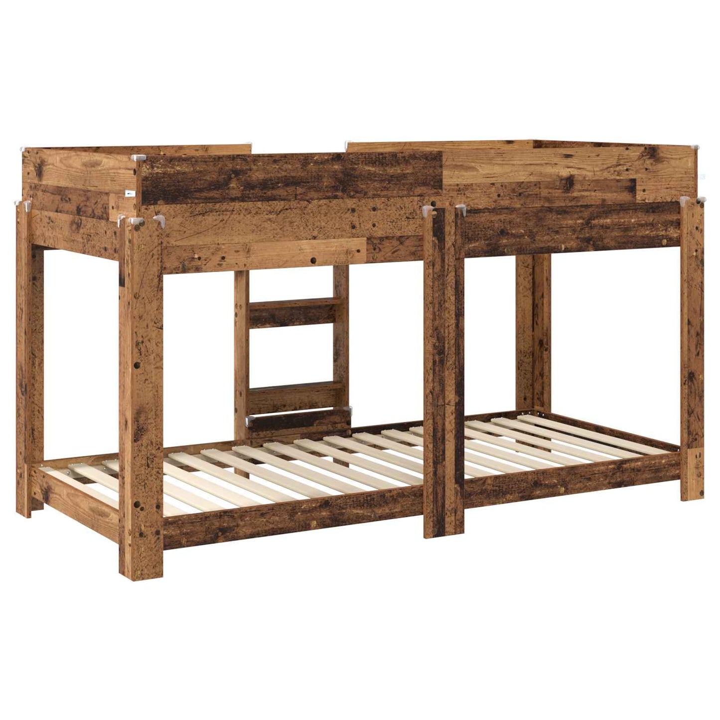vidaXL Etagenbett für Kinder Altholz 100 x 190 cm Holzwerkstoff