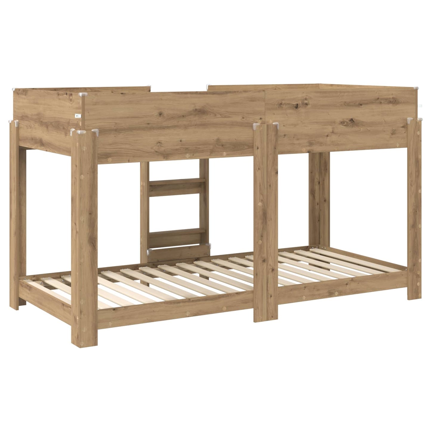 vidaXL Etagenbett für Kinder Artisan-Eiche 100 x 190 cm Holzwerkstoff