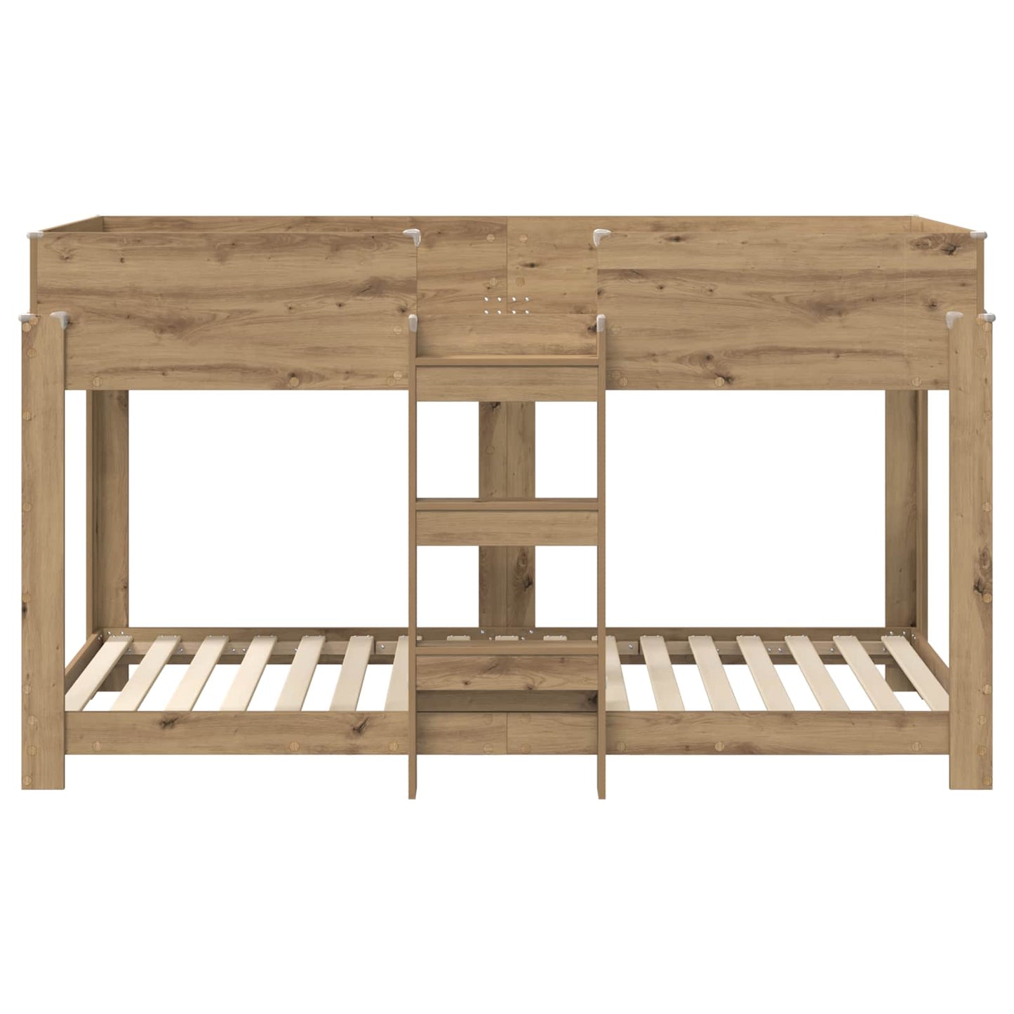 vidaXL Etagenbett für Kinder Artisan-Eiche 100 x 190 cm Holzwerkstoff