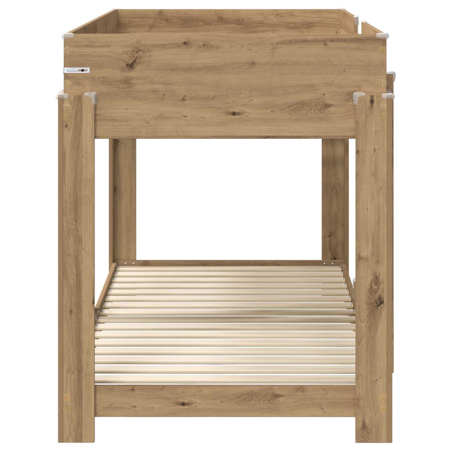 vidaXL Etagenbett für Kinder Artisan-Eiche 100 x 190 cm Holzwerkstoff