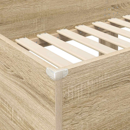 vidaXL Etagenbett für Kinder Sonoma-Eiche 75 x 190 cm Holzwerkstoff