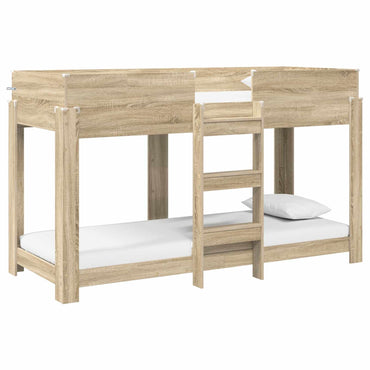 vidaXL Etagenbett für Kinder Sonoma-Eiche 75 x 190 cm Holzwerkstoff