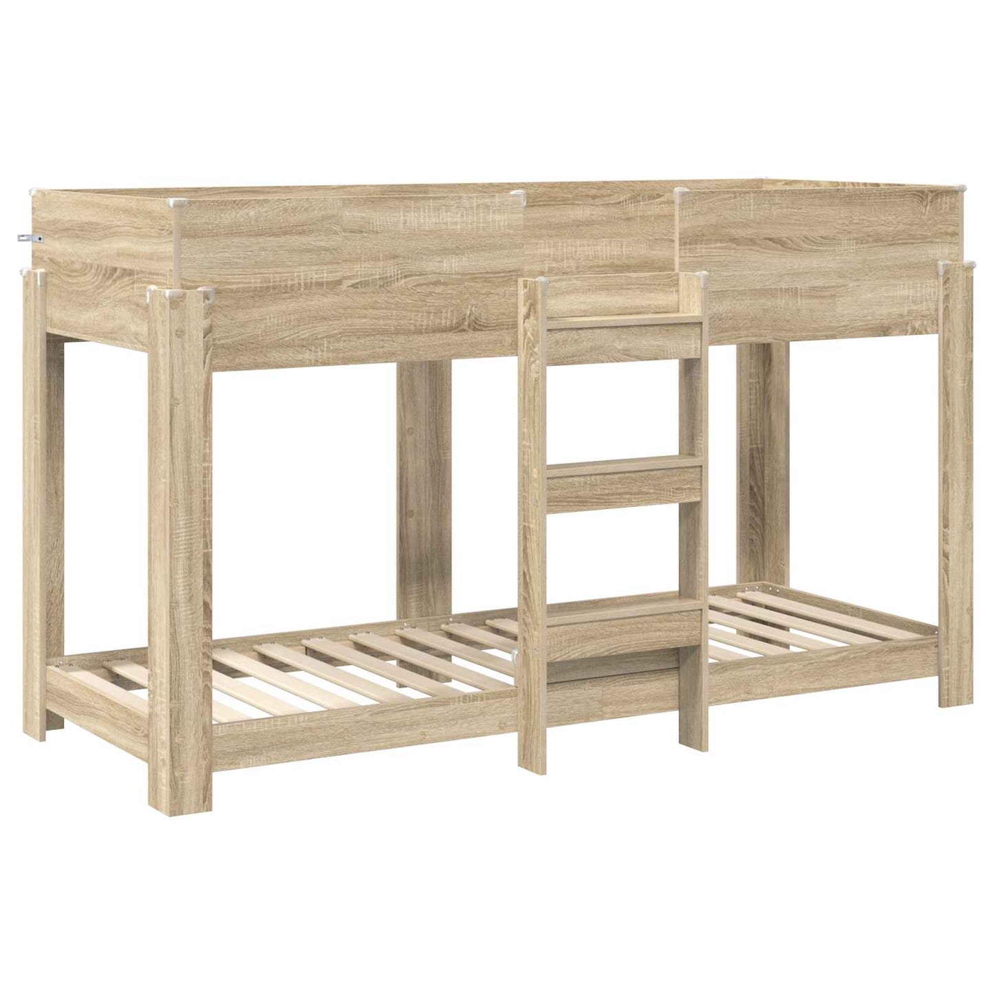 vidaXL Etagenbett für Kinder Sonoma-Eiche 75 x 190 cm Holzwerkstoff