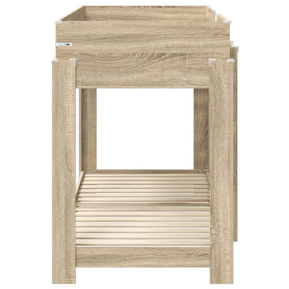 vidaXL Etagenbett für Kinder Sonoma-Eiche 75 x 190 cm Holzwerkstoff