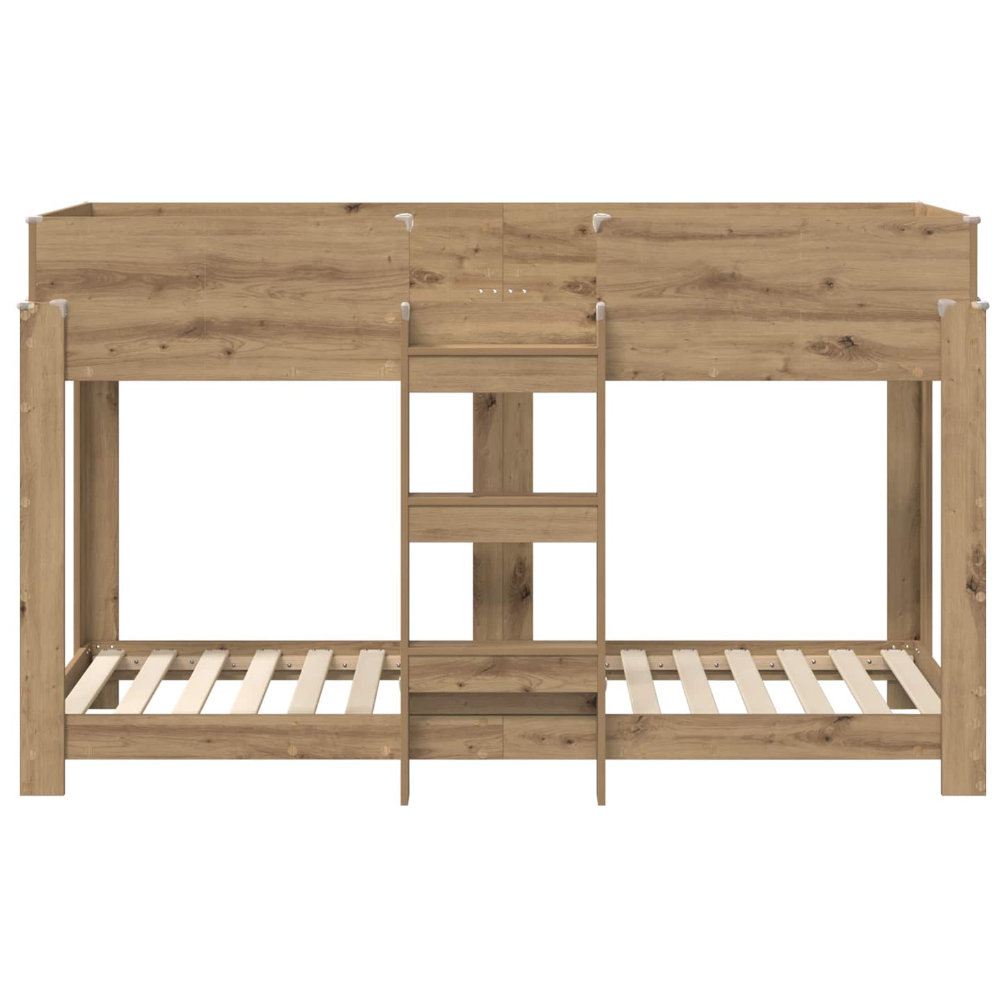 vidaXL Etagenbett für Kinder Artisan-Eiche 75 x 190 cm Holzwerkstoff
