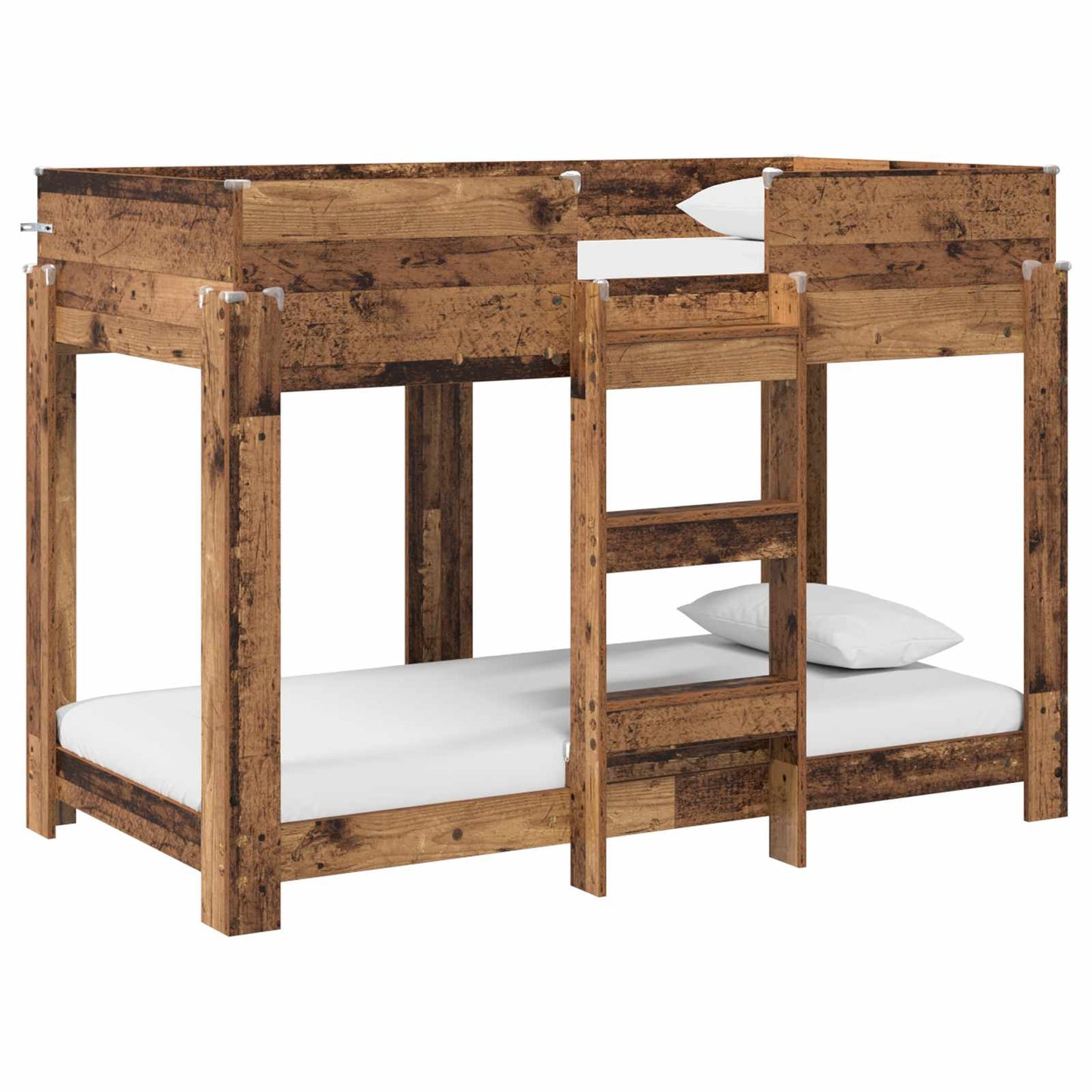vidaXL Etagenbett für Kinder Altholz 80 x 160 cm Holzwerkstoff