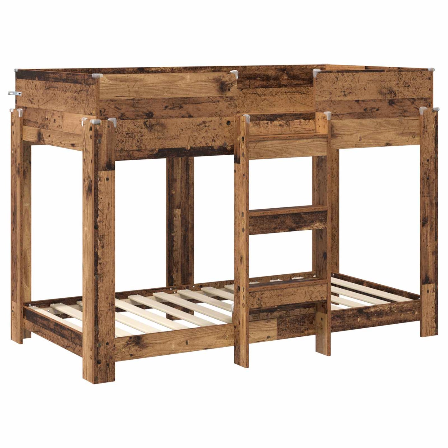 vidaXL Etagenbett für Kinder Altholz 80 x 160 cm Holzwerkstoff