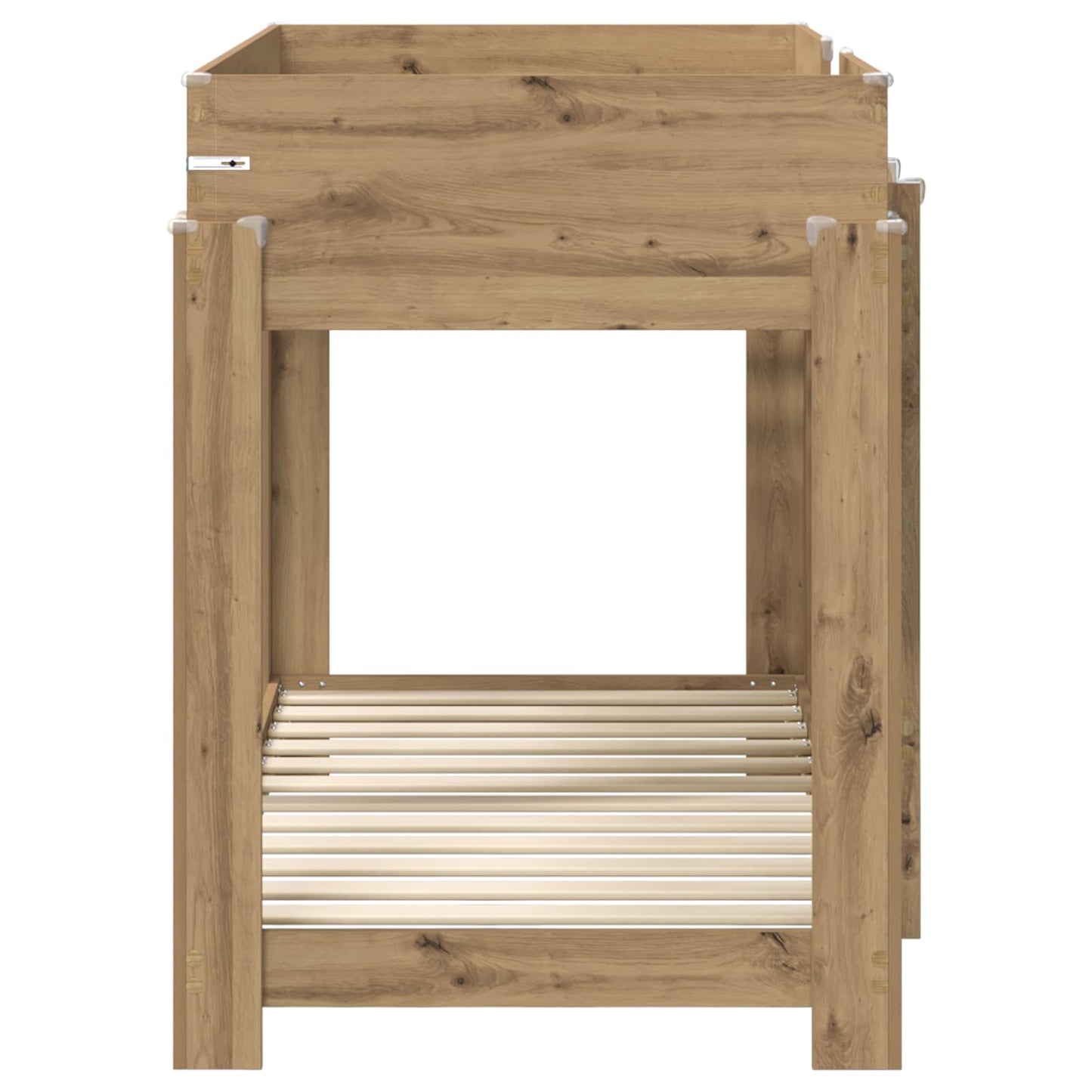 vidaXL Etagenbett für Kinder Artisan-Eiche 80 x 160 cm Holzwerkstoff