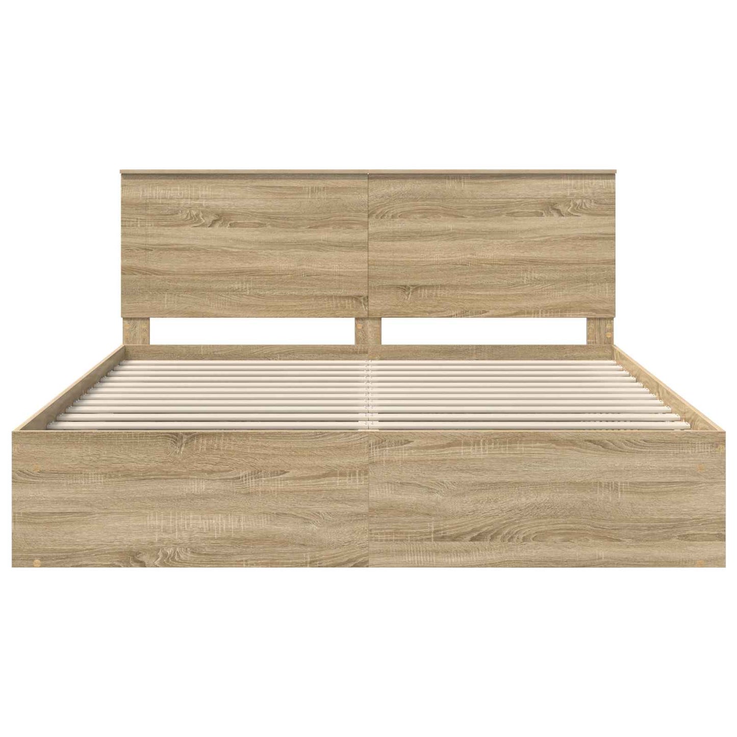 vidaXL Bettrahmen Sonoma 200 x 200 cm Massives Kiefernholz