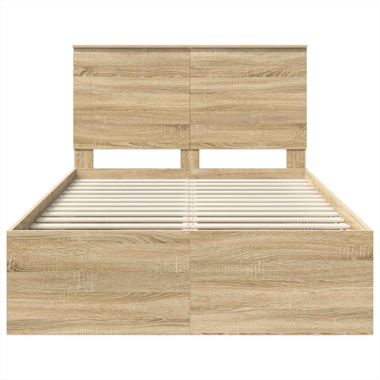 vidaXL Bettrahmen Sonoma 120 x 190 cm Massives Kiefernholz