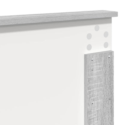 Bettrahmen Graues Sonoma 120 x 190 cm Massives Kiefernholz