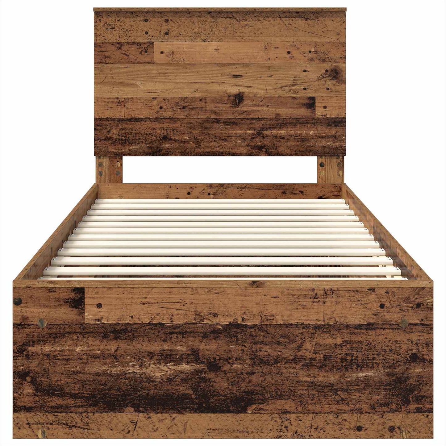Bettrahmen Altholz 90 x 190 cm Massives Kiefernholz