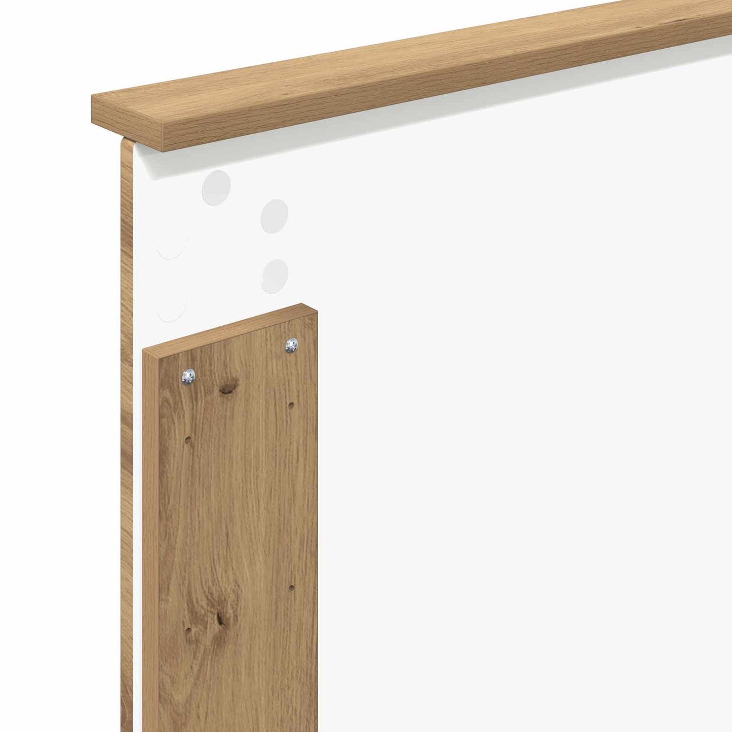 vidaXL Cadre de lit Artisanat Chêne 75 x 190 cm Bois de pin massif