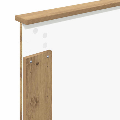 vidaXL Cadre de lit Artisanat Chêne 75 x 190 cm Bois de pin massif