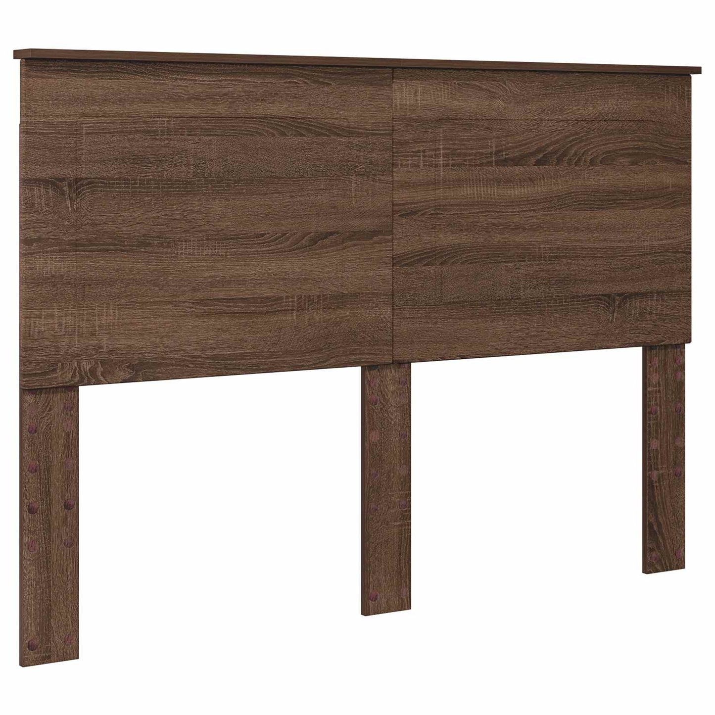 vidaXL Bettrahmen Braun Eichen-Optik 140 x 190 cm Ingenieurs Holz