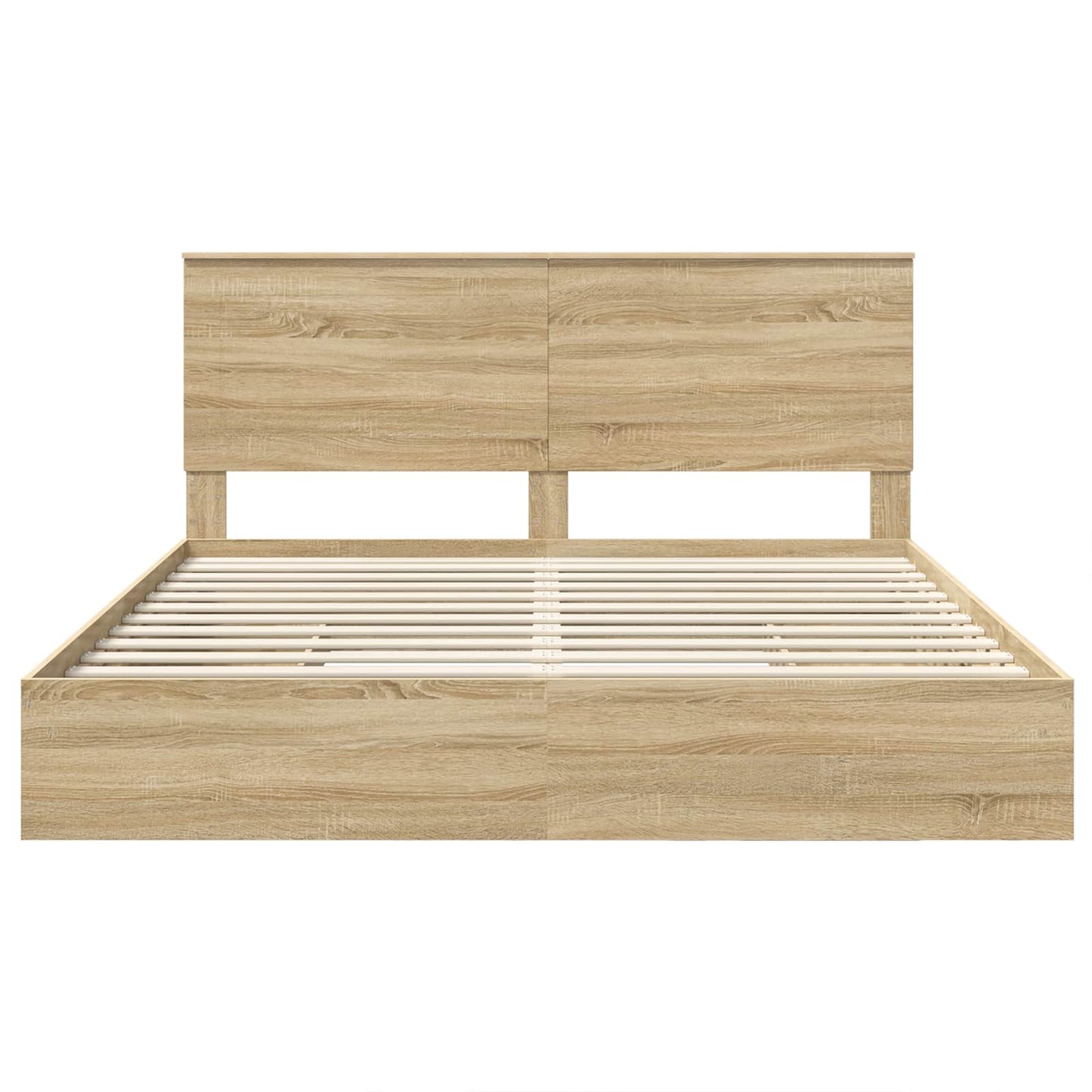 vidaXL Aufbewahrungsbett Sonoma-Eiche 180 x 200 cm Holzwerkstoff