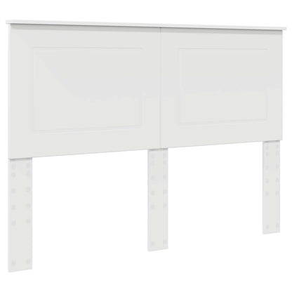 vidaXL Lit de rangement avec tête de lit Blanc 150 x 200 cm Bois d'ingénierie