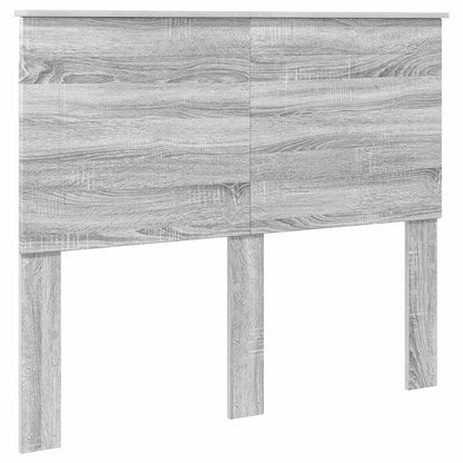 vidaXL Aufbewahrungsbett Graues Sonoma 135 x 190 cm Holzwerkstoff