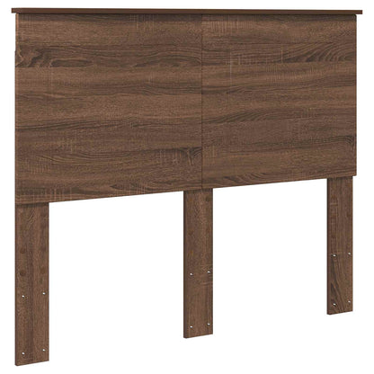 vidaXL Aufbewahrungsbett Braun Eichen-Optik 120 x 200 cm Holzwerkstoff
