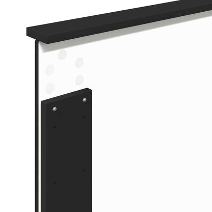 vidaXL Aufbewahrungsbett Schwarz 90 x 190 cm Holzwerkstoff