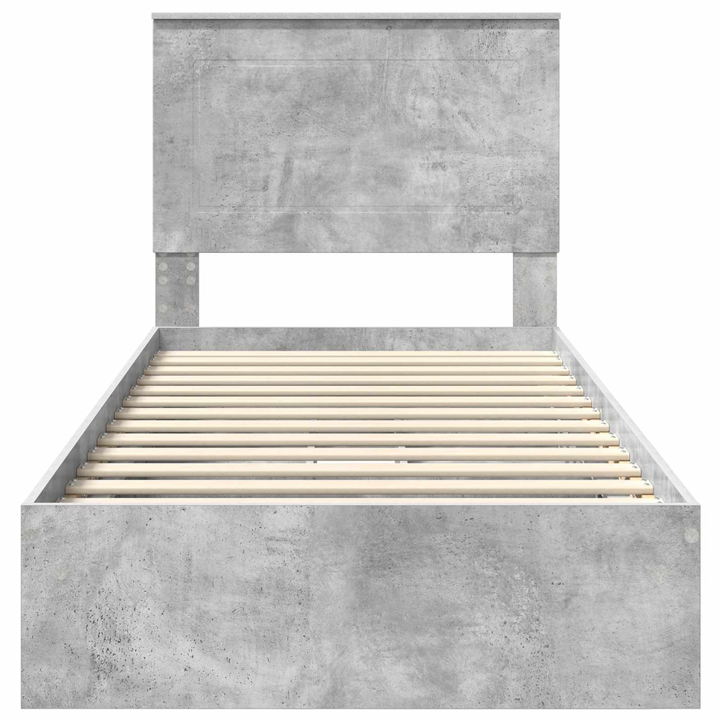 vidaXL Aufbewahrungsbett Beton Grau 75 x 190 cm Holzwerkstoff