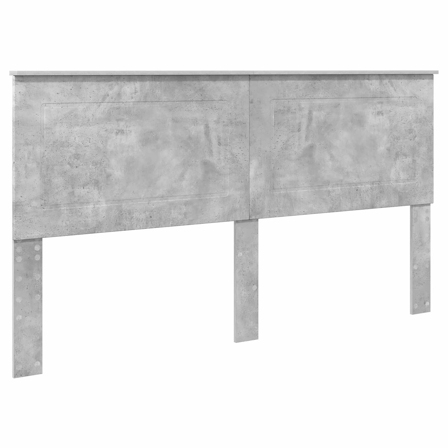 vidaXL Bettrahmen mit Kopfteil Beton Grau 200 x 200 cm Holzwerkstoff