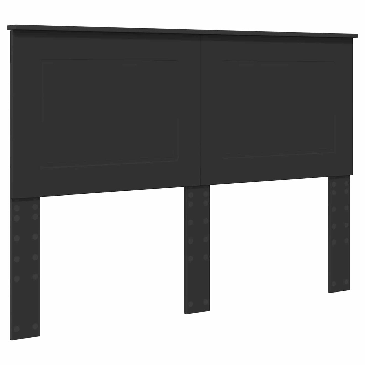 vidaXL Bettrahmen mit Kopfteil Schwarz 160 x 200 cm Holzwerkstoff