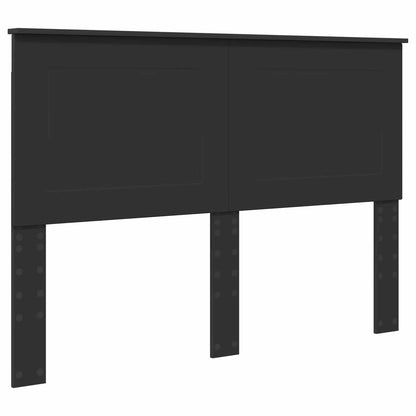 vidaXL Bettrahmen mit Kopfteil Schwarz 160 x 200 cm Holzwerkstoff