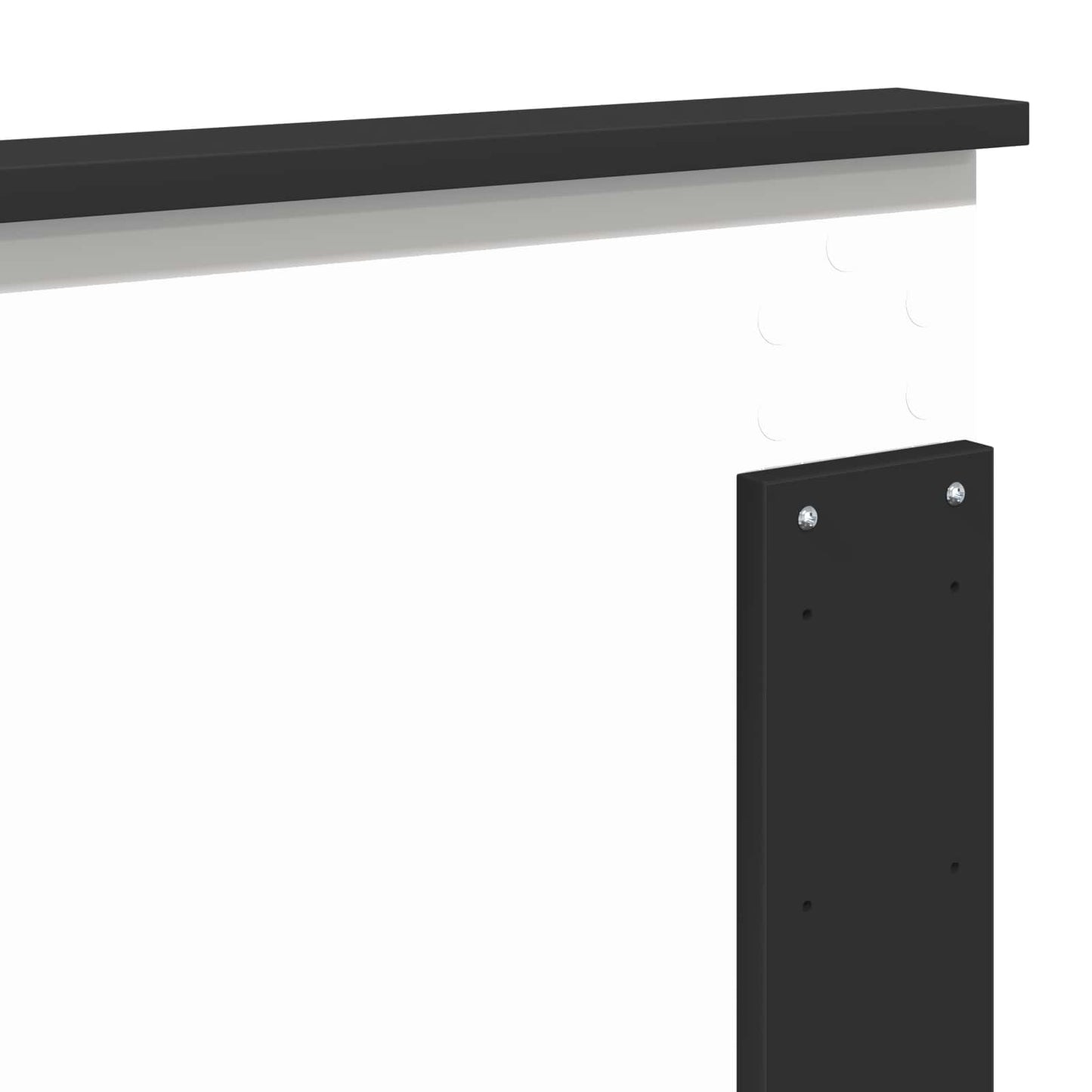 vidaXL Bettrahmen mit Kopfteil Schwarz 140 x 190 cm Holzwerkstoff