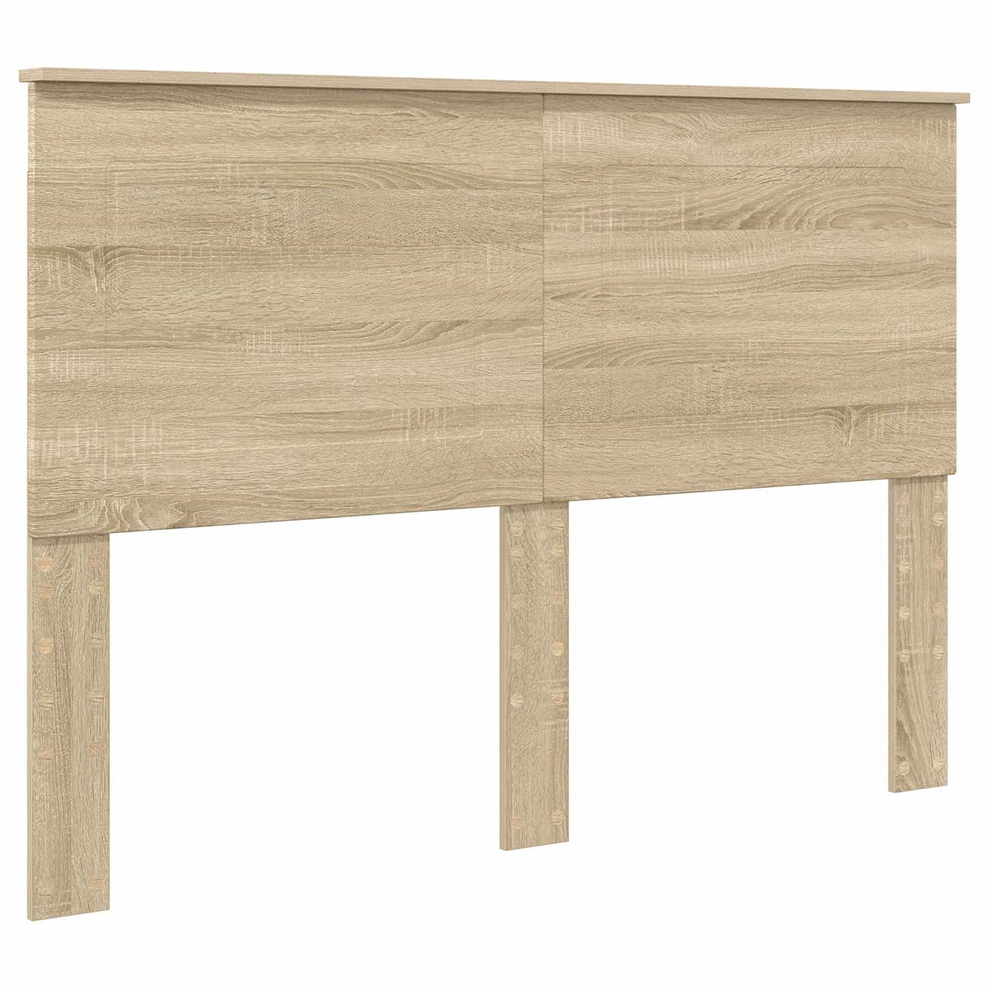 vidaXL Bettrahmen mit Kopfteil Sonoma-Eiche 140 x 190 cm Holzwerkstoff