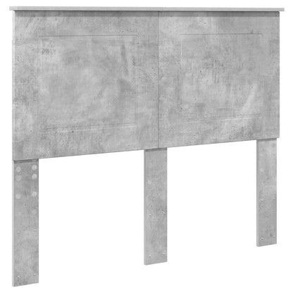 vidaXL Bettrahmen mit Kopfteil Beton Grau 120 x 190 cm Holzwerkstoff