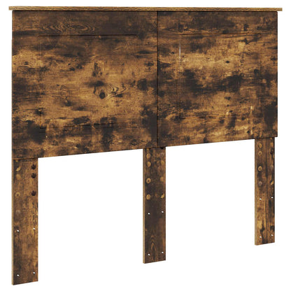 vidaXL Cadre de lit Chêne fumé 120 x 190 cm Bois d'ingénierie