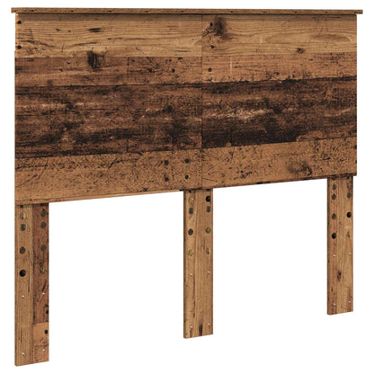 vidaXL Bettrahmen mit Kopfteil Altholz 120 x 190 cm Holzwerkstoff