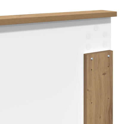 vidaXL Bettrahmen Artisan-Eiche 120 x 190 cm Holzwerkstoff