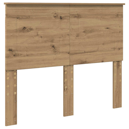 vidaXL Bettrahmen Artisan-Eiche 120 x 190 cm Holzwerkstoff