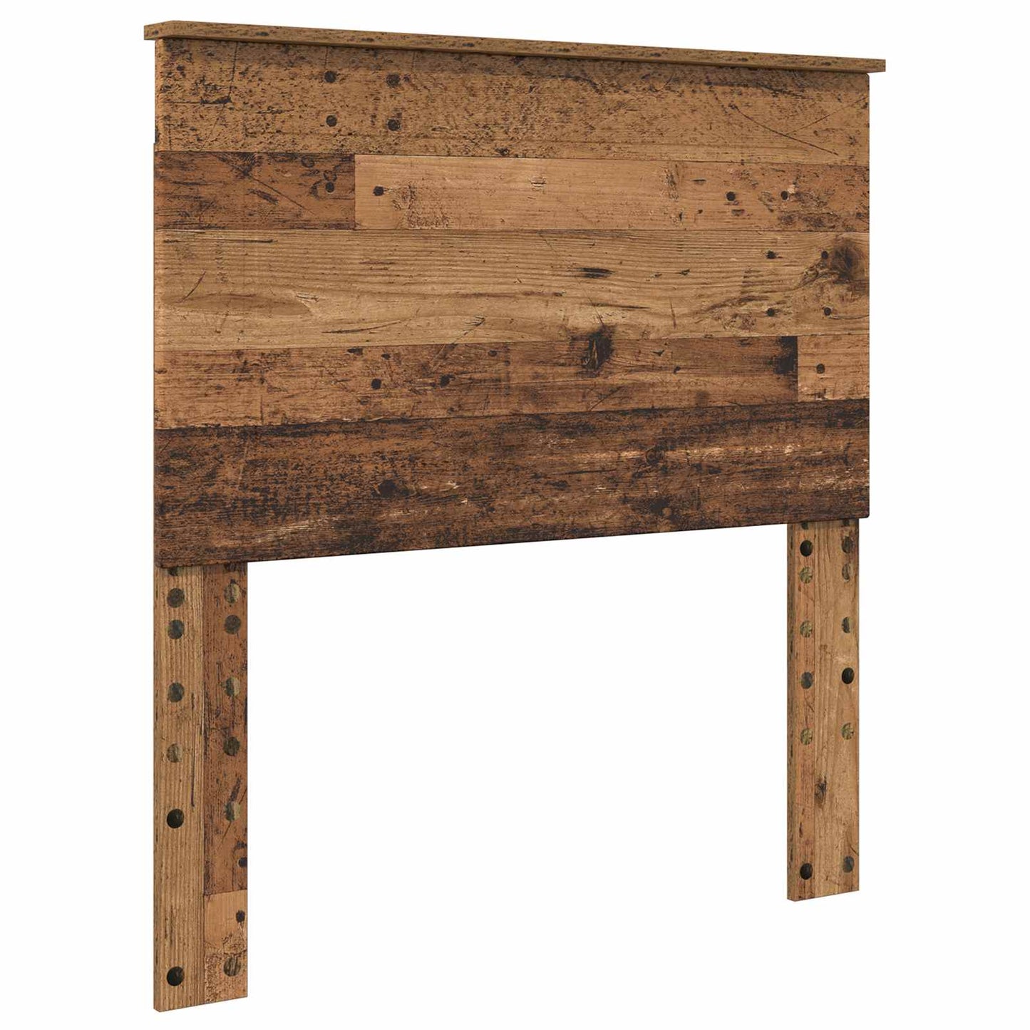vidaXL Bettrahmen mit Kopfteil Altholz 100 x 200 cm Holzwerkstoff
