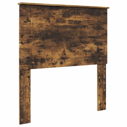 vidaXL Cadre de lit Chêne fumé 90 x 190 cm Bois d'ingénierie